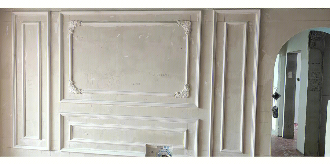 第三張是石膏線背景墻