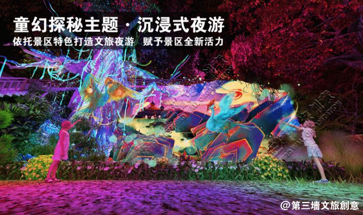 沉浸式夜游體驗項目,故事植入 科技演繹,中小景區突圍新路.