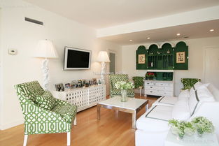 清新綠色家具裝潢效果圖