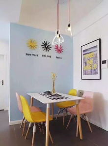 控60平北歐風(fēng)小窩 用馬卡龍色打造點(diǎn)睛第三墻