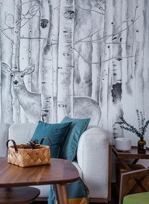 110㎡北歐風格三居室 清新雅致與實用并存，書房與臥室的第三墻設計亮點